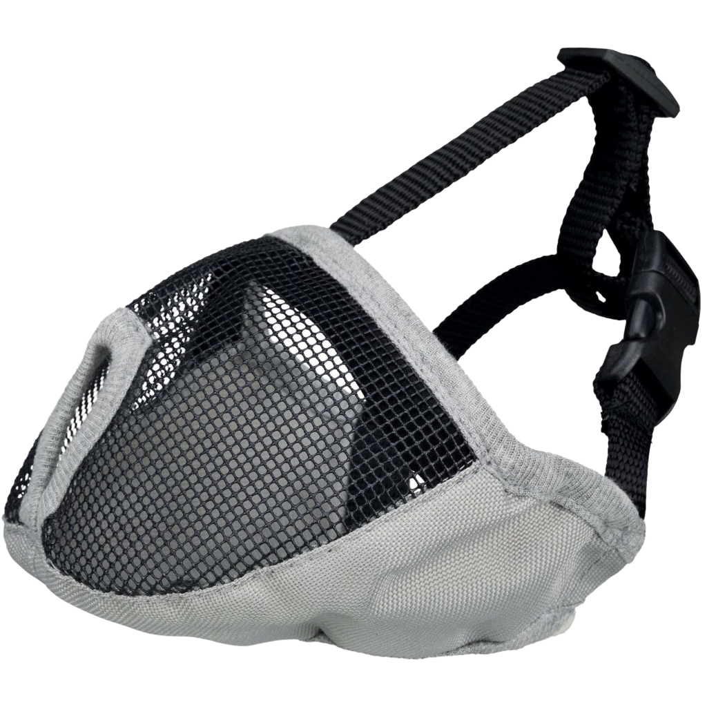 Намордник для собак Trixie для брахіцефалів тканинний S-М 40 см Сірий (4057589176271) - зображення 1