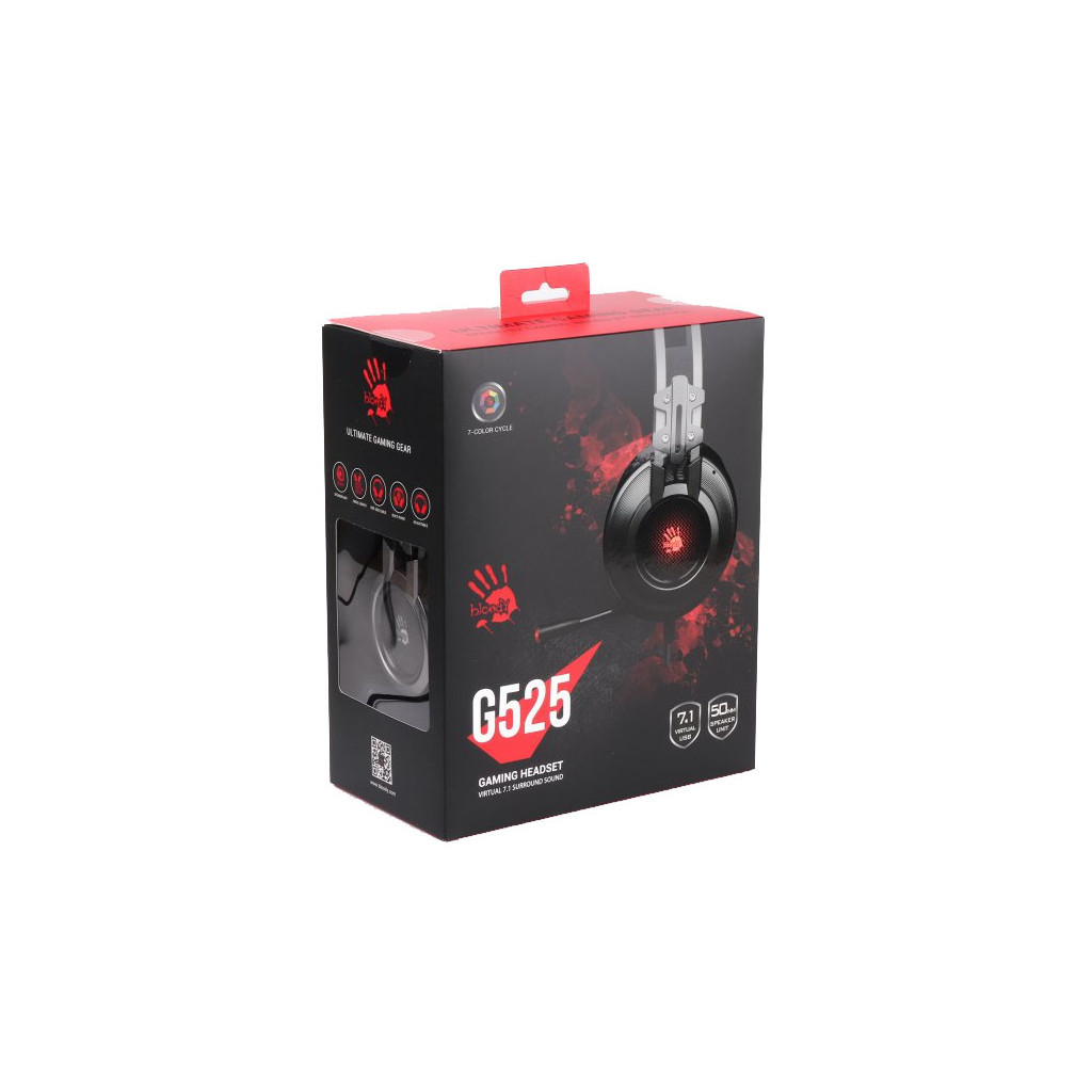 Навушники A4Tech Bloody G525 Gray - зображення 5