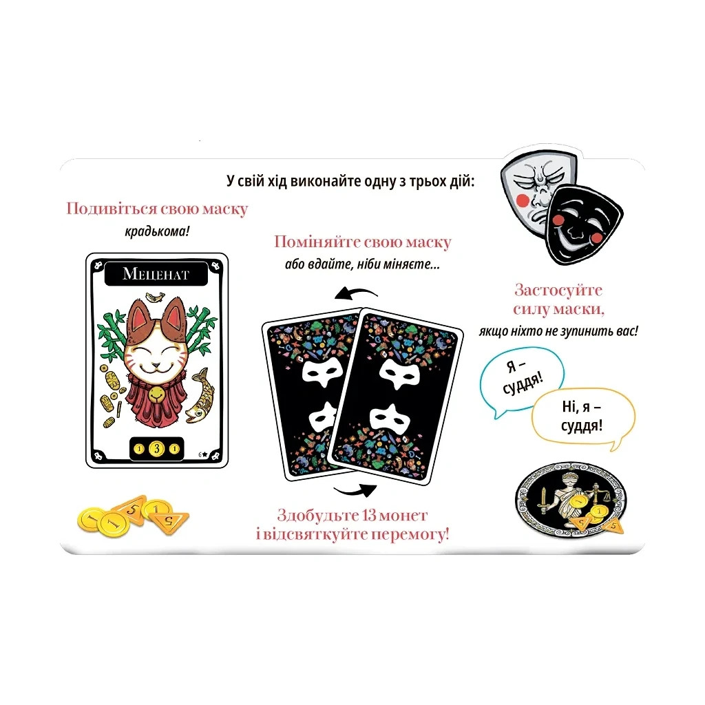 Настільна гра Lord of Boards Маскарад (Mascarade 2nd edition) (LOB2307UA) - изображение 5