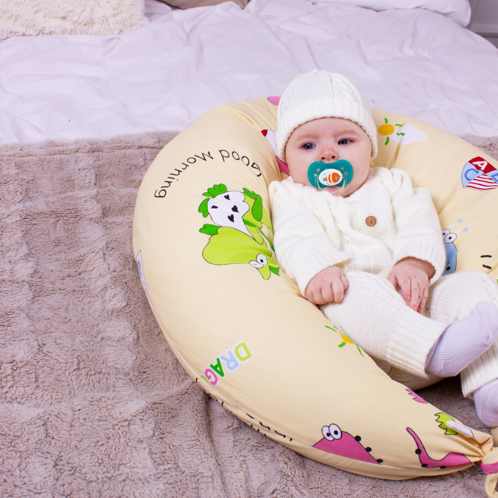 Подушка MirSon для вагітних та годування №8333 Print Line 17-0359 Libreville Бязь 30х170х20 см (2200006200581) - изображение 9