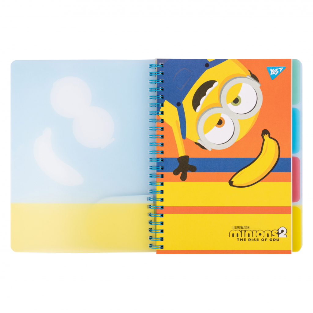 Зошит Yes А5 Minions пластикова обкладинка 80 аркушів, лінія (765739) - зображення 2