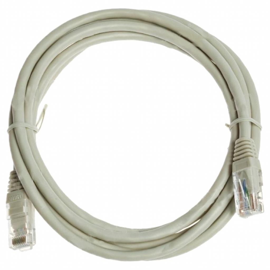 Патч-корд 1м, UTP, cat.6, CU, 24AWG, grey Kingda (KD-PAUT6100GY) - зображення 1