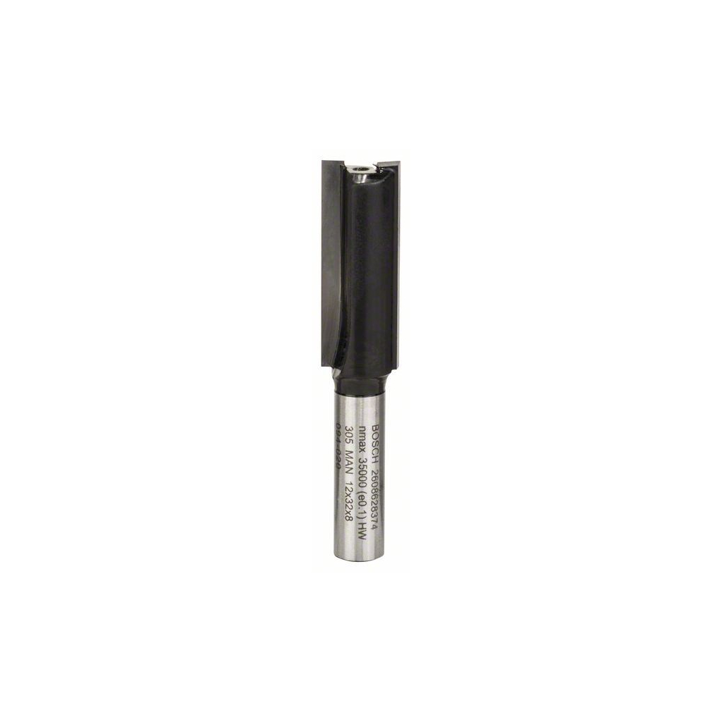 Фреза Bosch Professional пазова з двома лезами, Std, S8, D12, L32 (2.608.628.374) - зображення 2