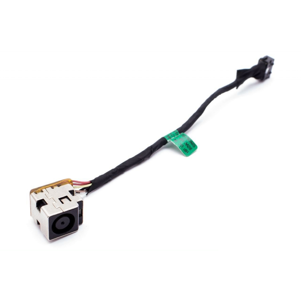 Роз'єм живлення ноутбука з кабелем HP для HP PJ865 (7.4mm x 5.0mm + center pin),8(7)-pin,11 см (A49079) - изображение 1