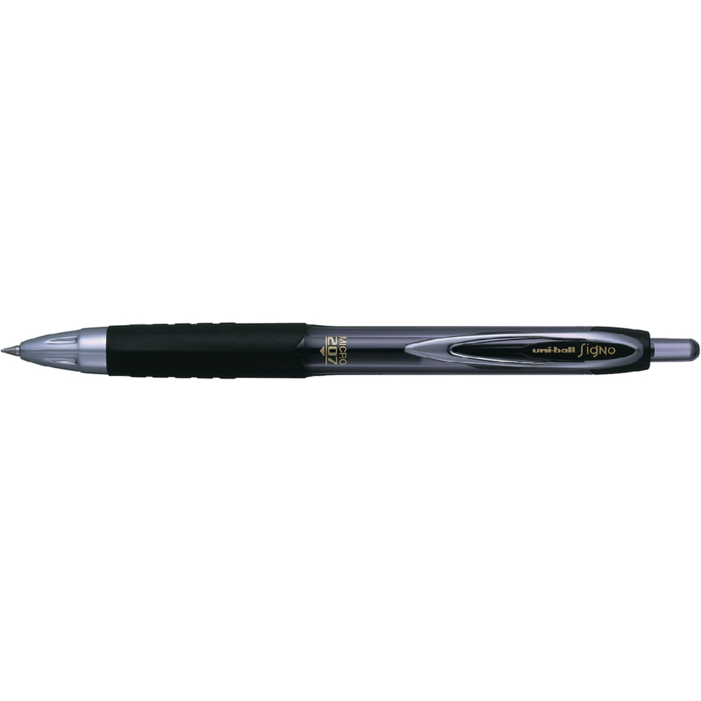 Ручка гелева UNI автоматична Signo 207 чорний 0,5 мм (UMN-207.(05).Black) - зображення 1