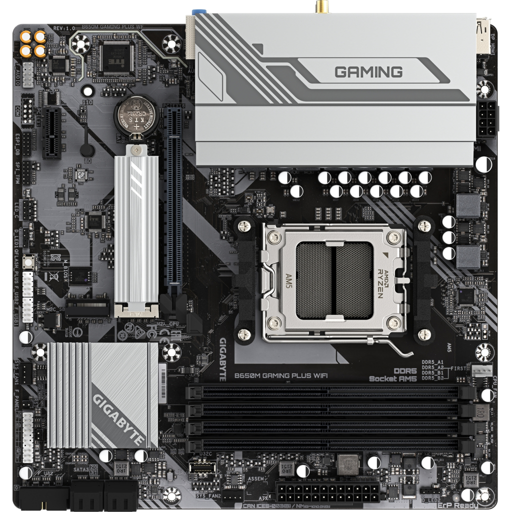 Материнська плата GIGABYTE B650M GAMING PLUS WIFI - зображення 4