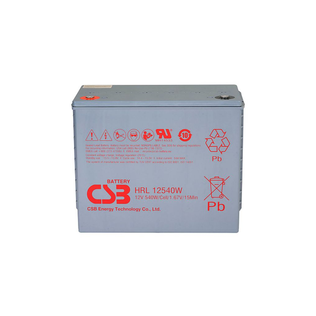 Батарея до ДБЖ CSB HRL12540W, 12V 130Ah (HRL12540W) - зображення 1