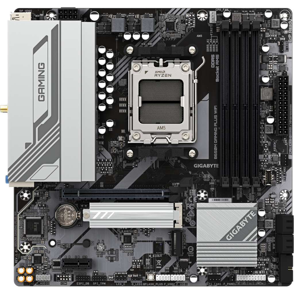 Материнська плата GIGABYTE B650M GAMING PLUS WIFI - зображення 1