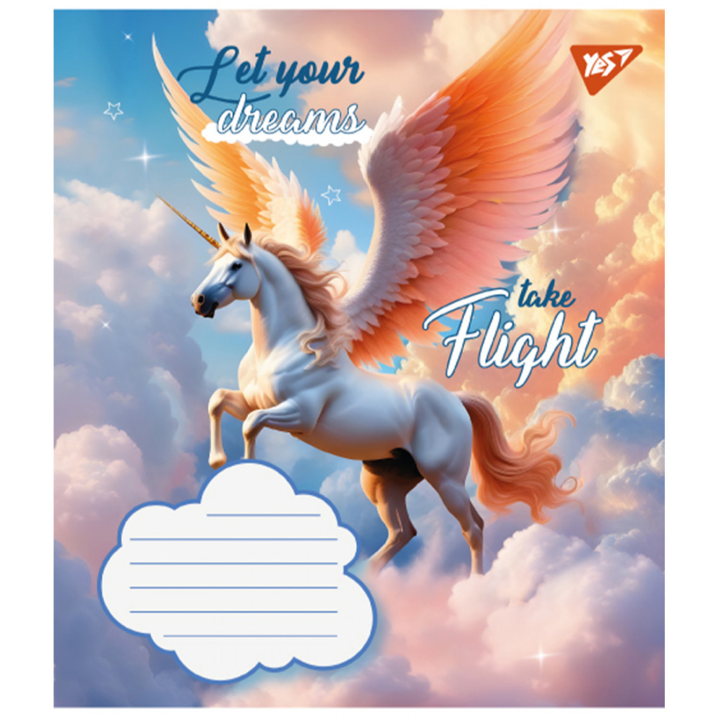 Зошит Yes Let your dreams 12 аркушів лінія (766947) - зображення 6