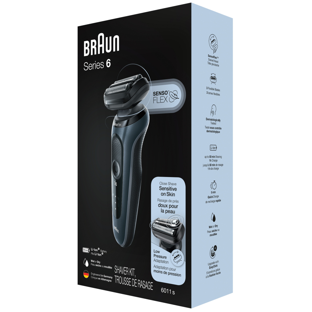 Електробритва Braun Series 6 61-N1000s BLACK / BLACK - изображение 10