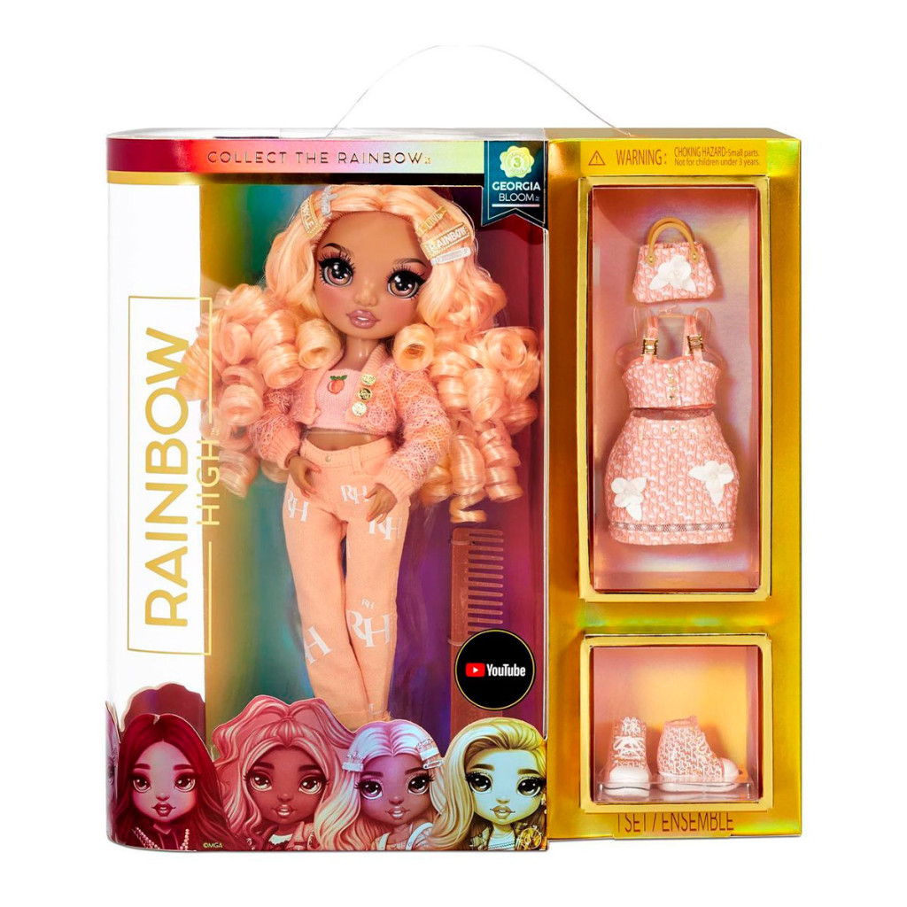 Лялька Rainbow High S3 - Персик (575740) - зображення 11