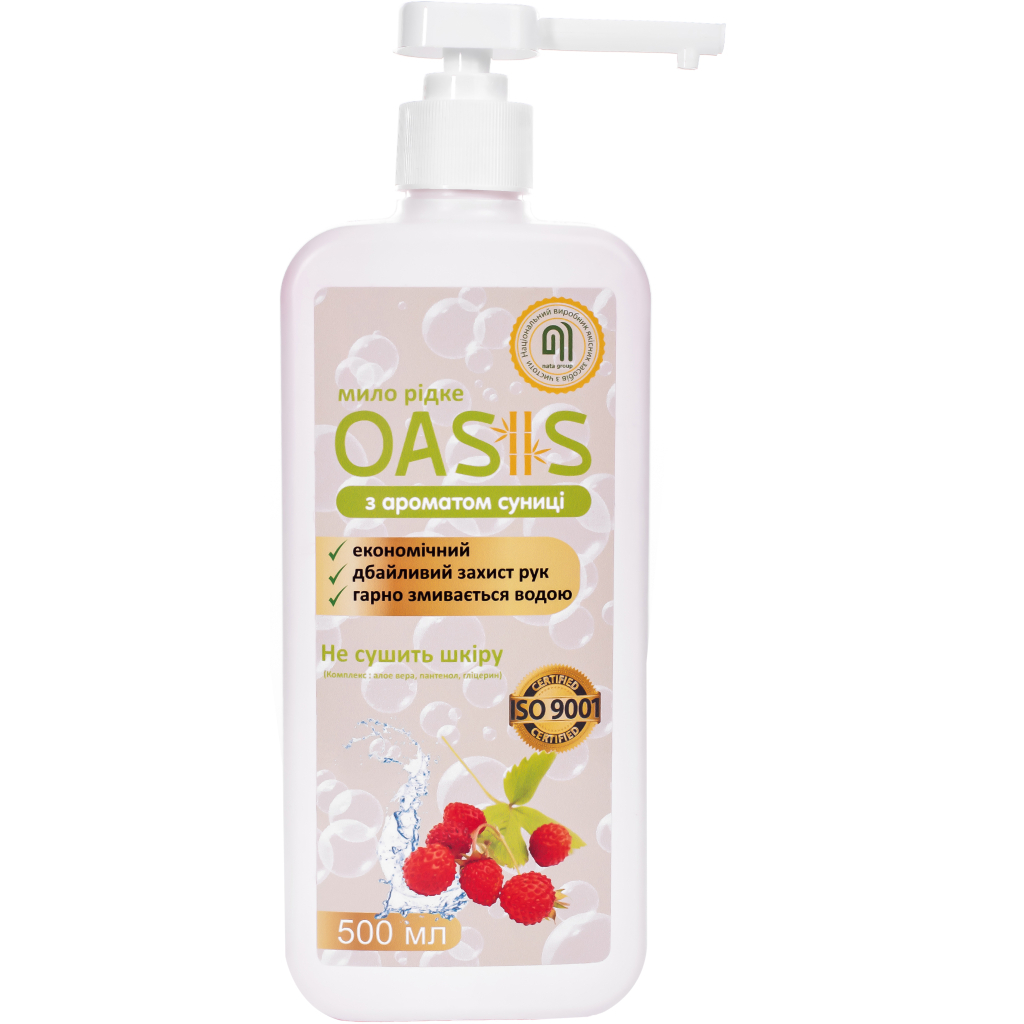 Рідке мило Nata Group Oasis З ароматом суниці 500 мл (4823112601073) - зображення 1