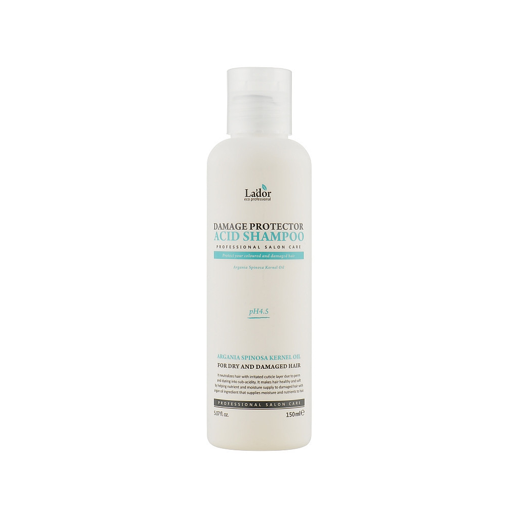 Шампунь La'dor Damage Protector Acid Shampoo Безлужний з pH 4.5 150 мл (8809500810605) - изображение 1