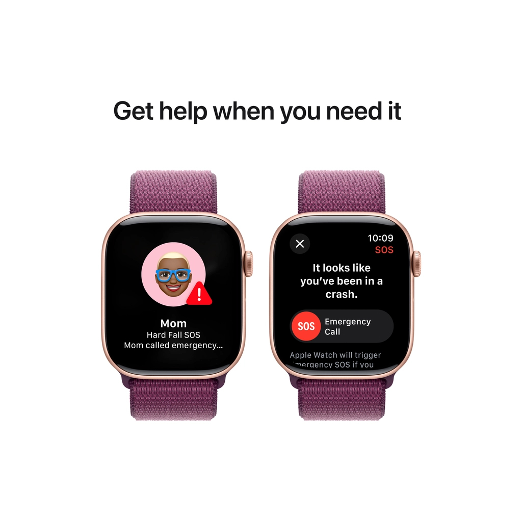 Смарт-годинник Apple Watch Series 10 GPS 46mm Rose Gold Aluminium Case with Plum Sport Loop (MWWV3QH/A) - изображение 6