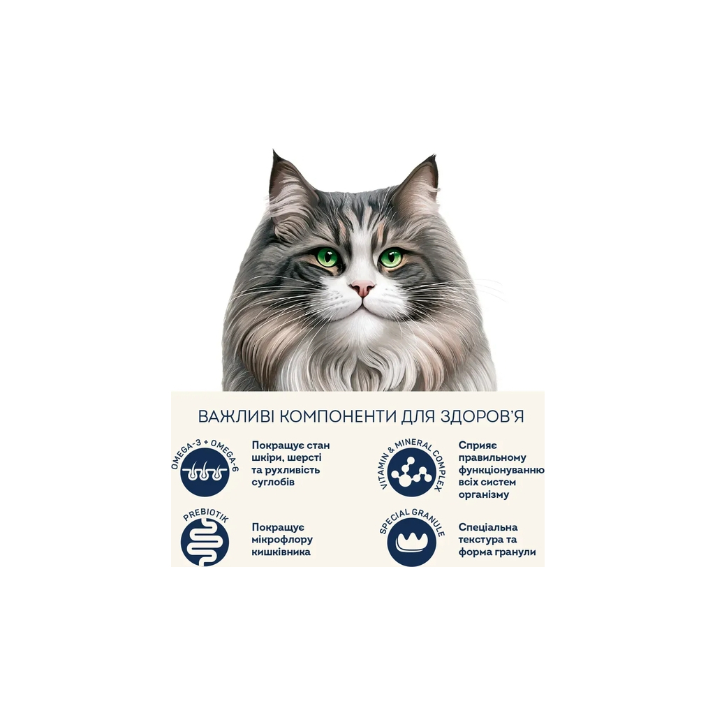 Сухий корм для кішок Home Food Hairball control For sterilised з індичкою та ягодами 10 кг (4820235020880) - зображення 5
