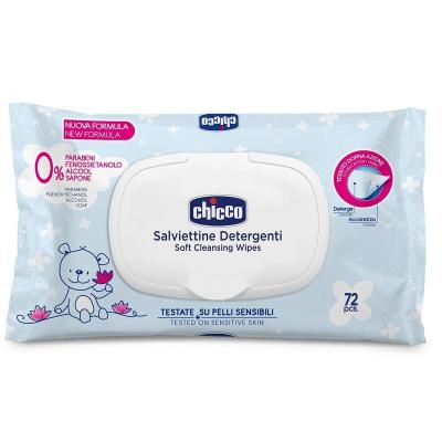 Дитячі вологі серветки Chicco м'які очищувальні 72 шт. (09163.00) - зображення 1