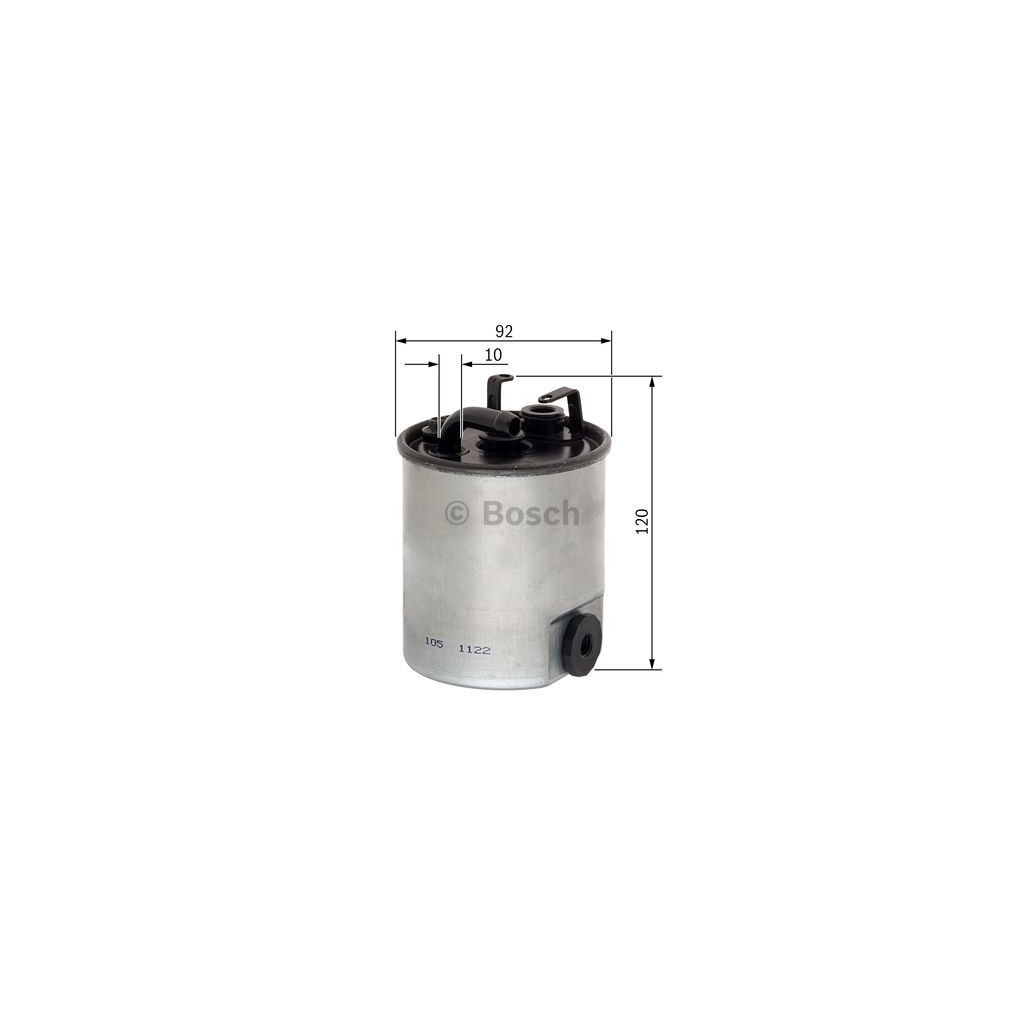 Фільтр паливний Bosch F 026 402 044 - зображення 2