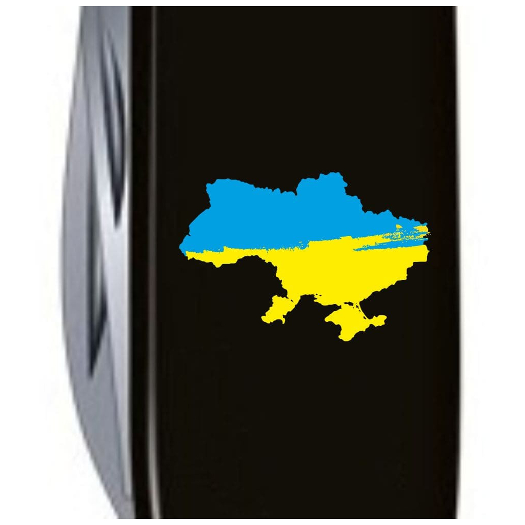Ніж Victorinox Spartan Ukraine Black "Карта України Жовто-Блакитна" (1.3603.3_T1166u) - зображення 4