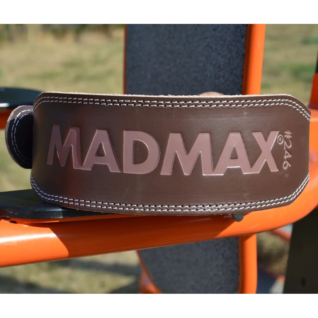 Атлетичний пояс MadMax MFB-246 Full leather шкіряний Chocolate Brown S (MFB-246_S) - зображення 3