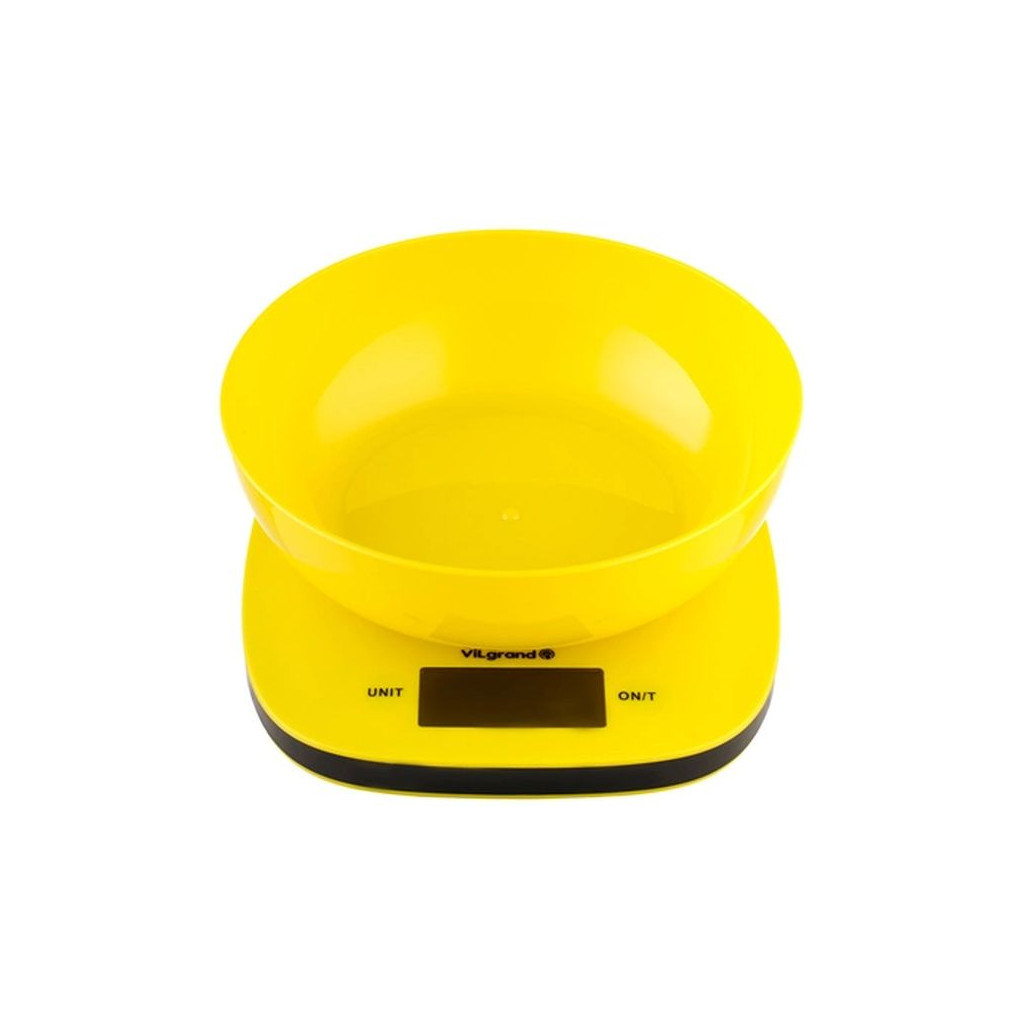 Ваги кухонні Erstech VKS-517 yellow - зображення 3