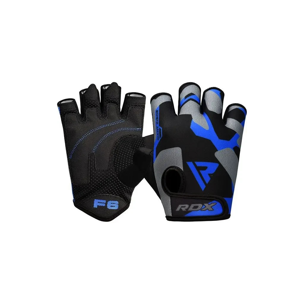 Рукавички для фітнесу RDX F6 Sumblimation Blue M (WGS-F6U-M) - зображення 2