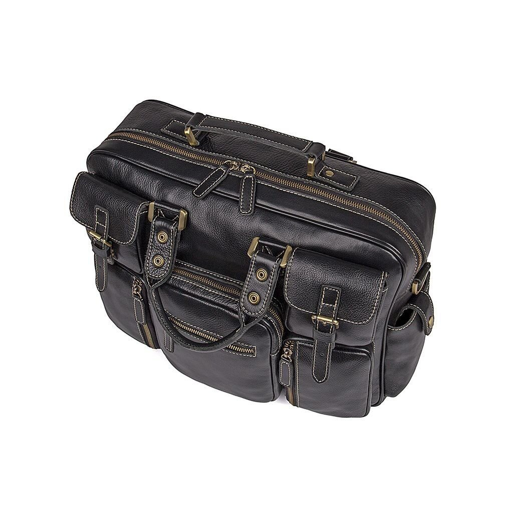 Сумка Vintage З натуральної шкіри Чорна (14204) - зображення 6