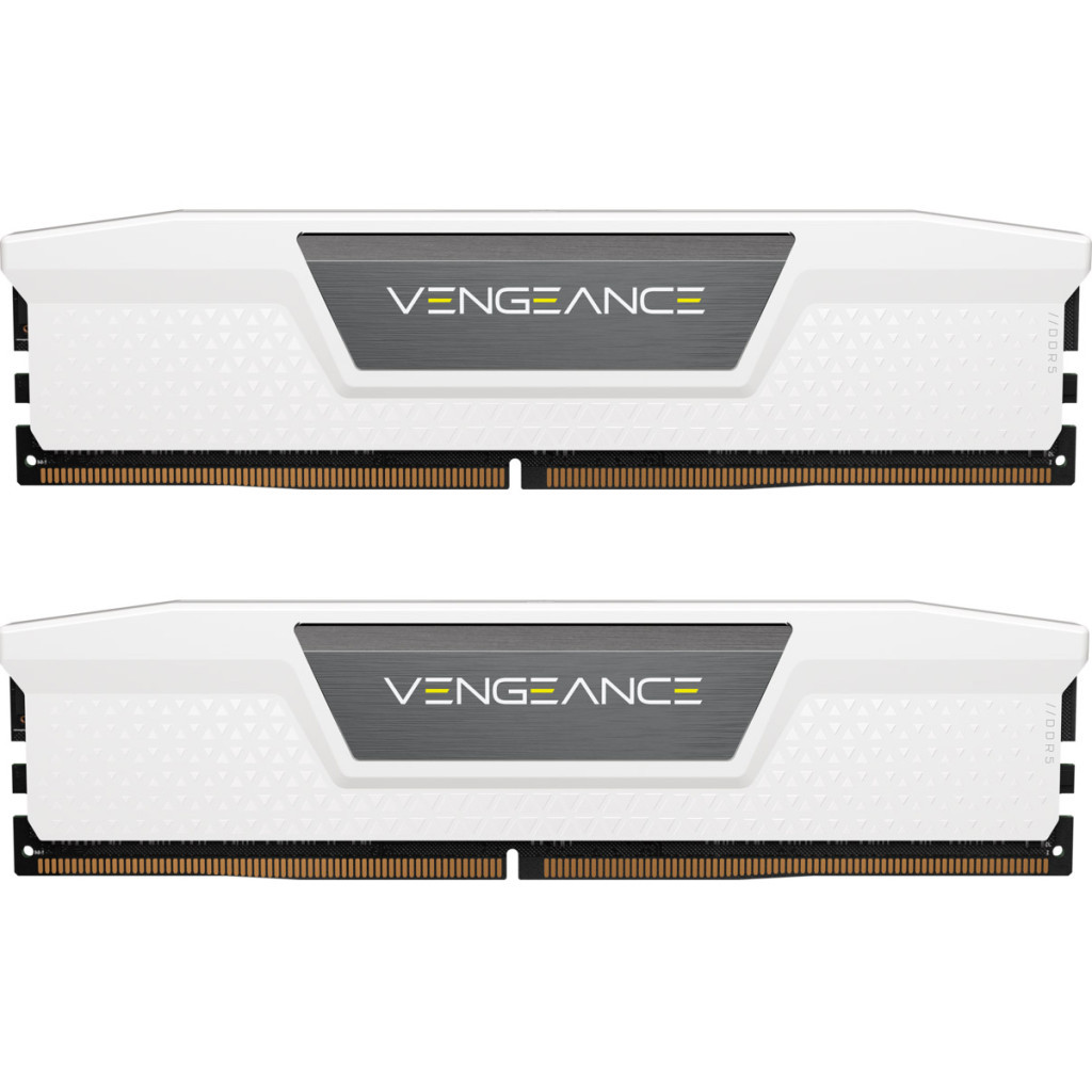 Модуль пам'яті для комп'ютера DDR5 32GB (2x16GB) 5600 MHz Vengeance White Corsair (CMK32GX5M2B5600C40W) - зображення 1