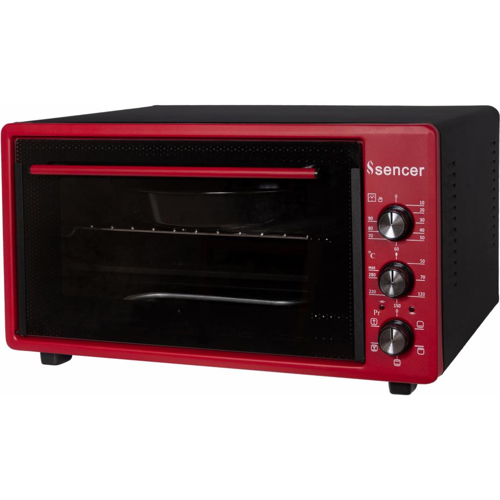 Електропіч Sencer MF 46E24 Burgundy - зображення 2