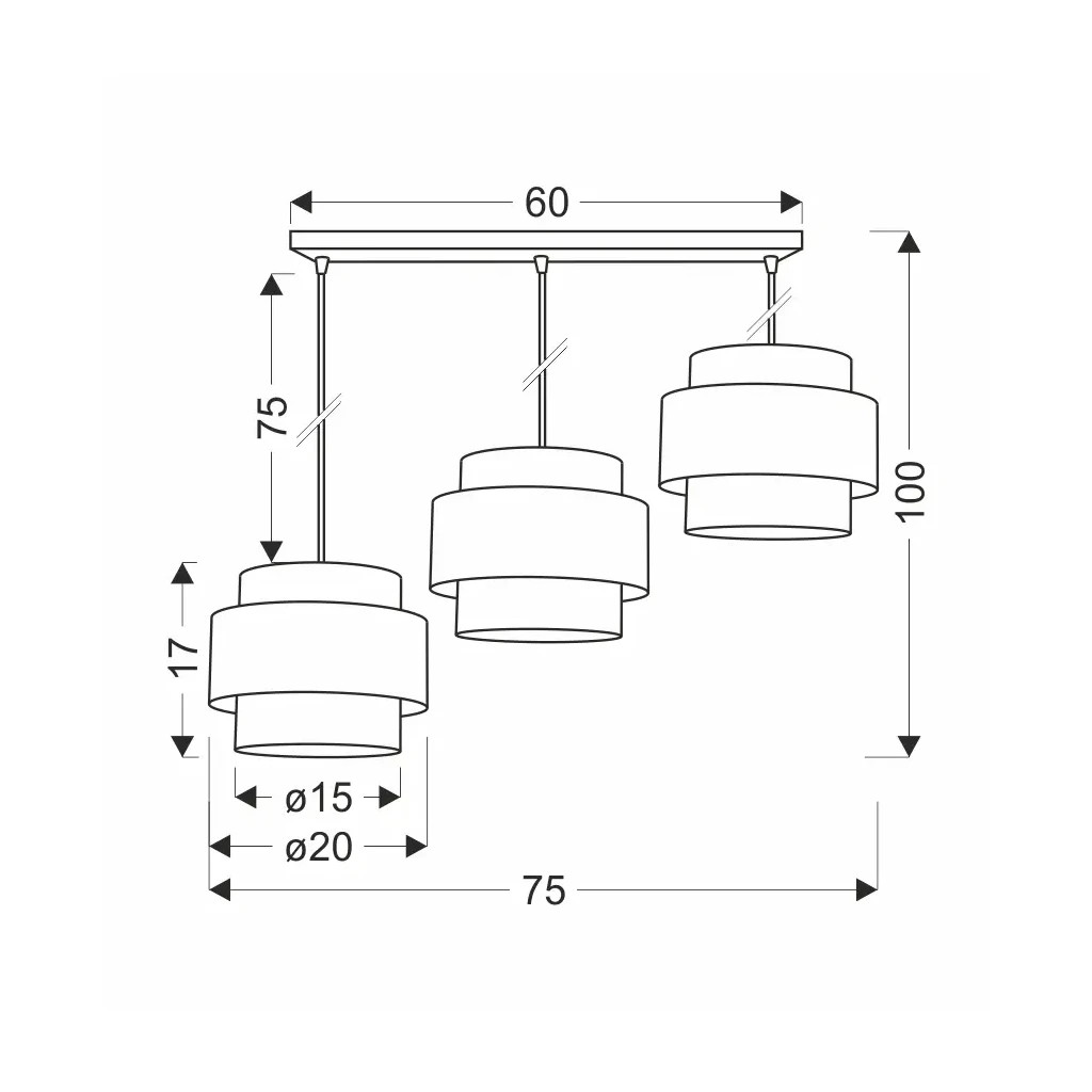 Люстра Candellux Twin (33-17895) - зображення 3