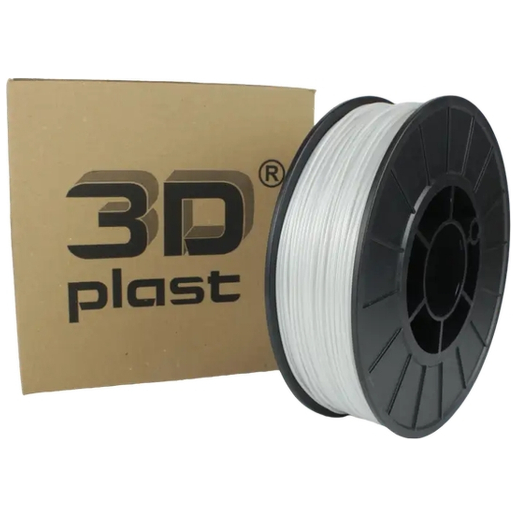 Пластик для 3D-принтера 3Dplast PETG 1.75мм, 0.85кг, white pearl (3DPTG17508PRL) - зображення 1