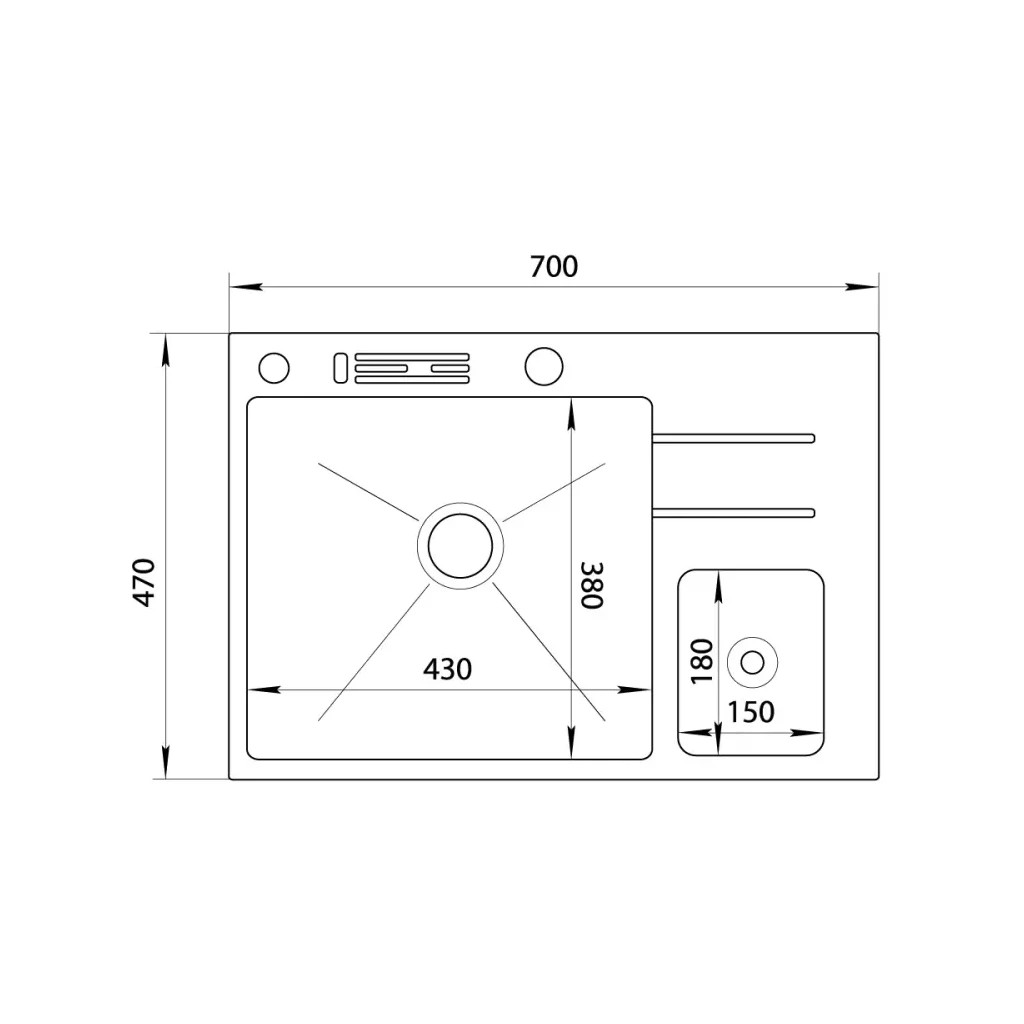 Мийка кухонна Nett NBM-7047 - зображення 5