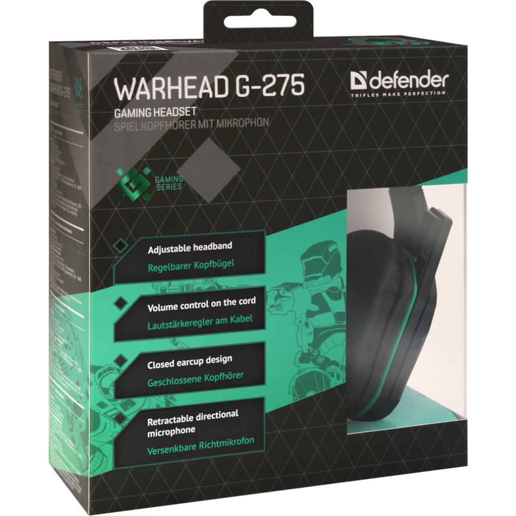 Навушники Defender Warhead G-275 Green Black (64122) - зображення 6