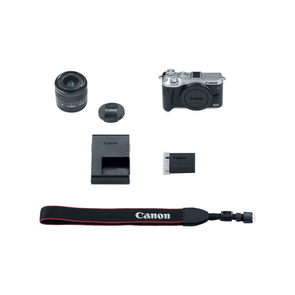 Цифровий фотоапарат Canon EOS M6 Kit 15-45 IS STM Silver (1725C045) - зображення 7