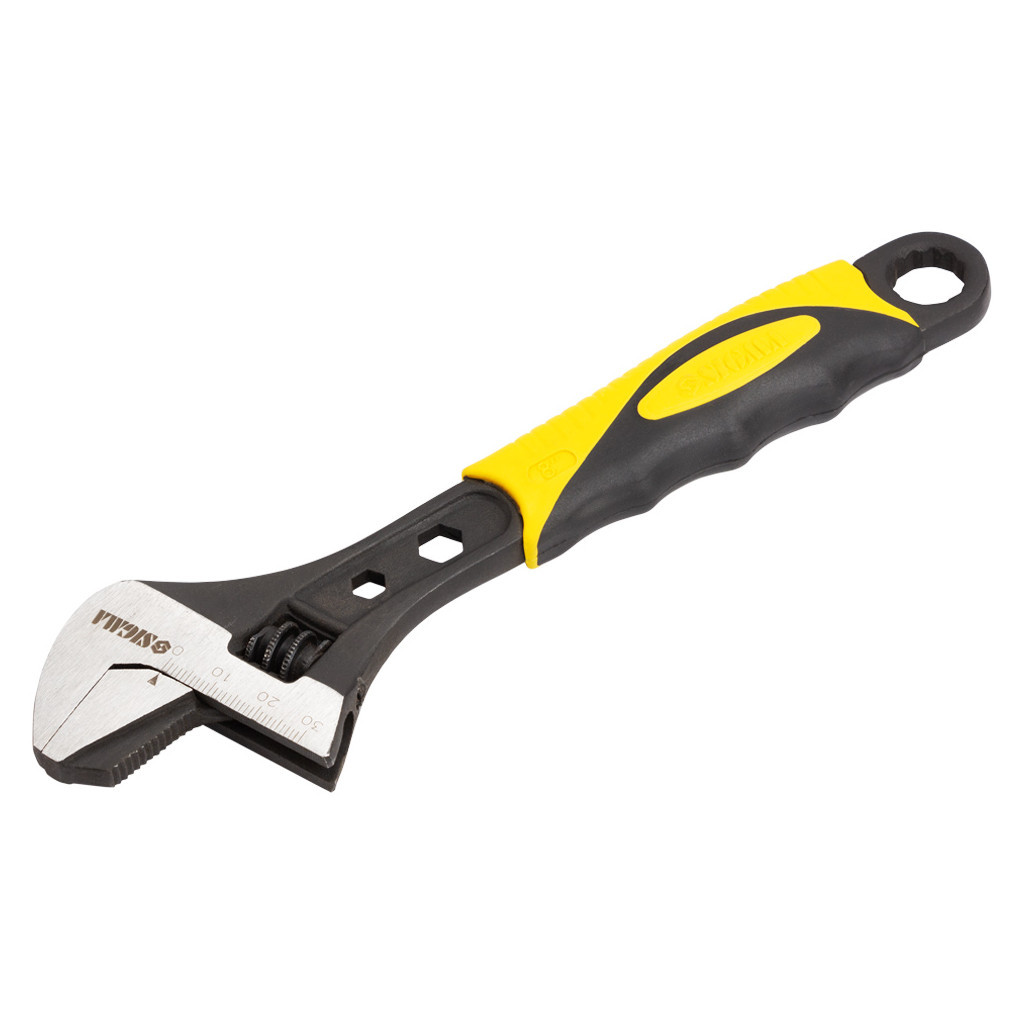 Ключ Sigma розвідний з переставною губкою 200мм, 0-30мм CrV (TPR) (4100921) - зображення 6