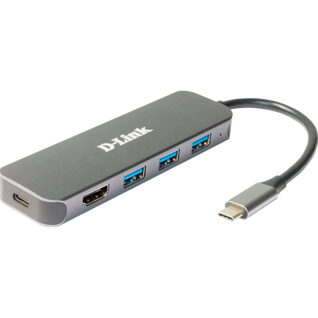 Концентратор D-Link USB-C 3xUSB3.0, 1xUSB-C, 1xHDMI (DUB-2333) - зображення 2