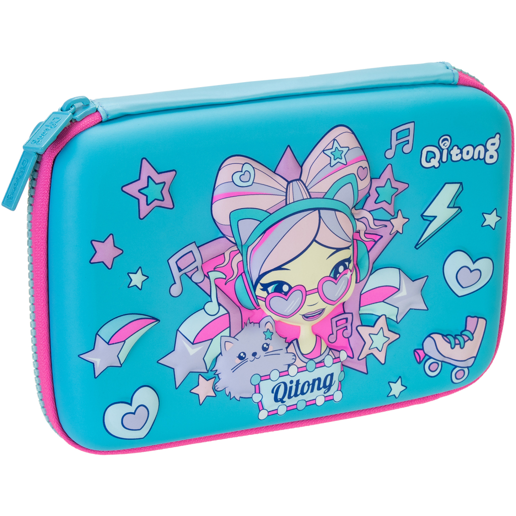 Пенал Cool For School 1 відділення з органайзером блакитний (QT-5630-Blue) - зображення 1