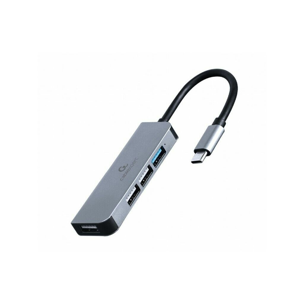 Концентратор Cablexpert USB-С to 1 х USB 3.1 Gen1 (5 Gbps), 3 х USB 2.0 (UHB-CM-U3P1U2P3-01) - зображення 1
