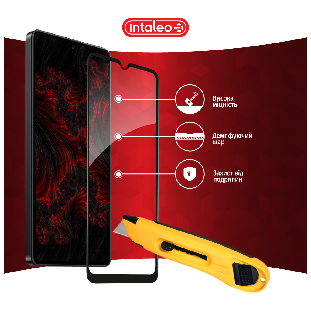 Скло захисне Intaleo Full Glue Xiaomi Poco C50 Black (1283126589683) - зображення 5