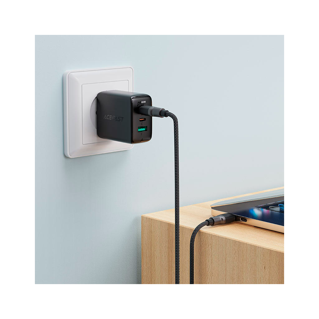 Дата кабель USB-C to USB-C 1.2m 3A silicone braid C10-03 Acefast (6974316283119) - зображення 6