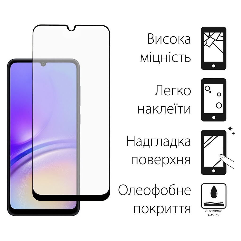 Скло захисне Dengos Samsung Galaxy A05s 2шт. (DG-TG2P-01) - зображення 2