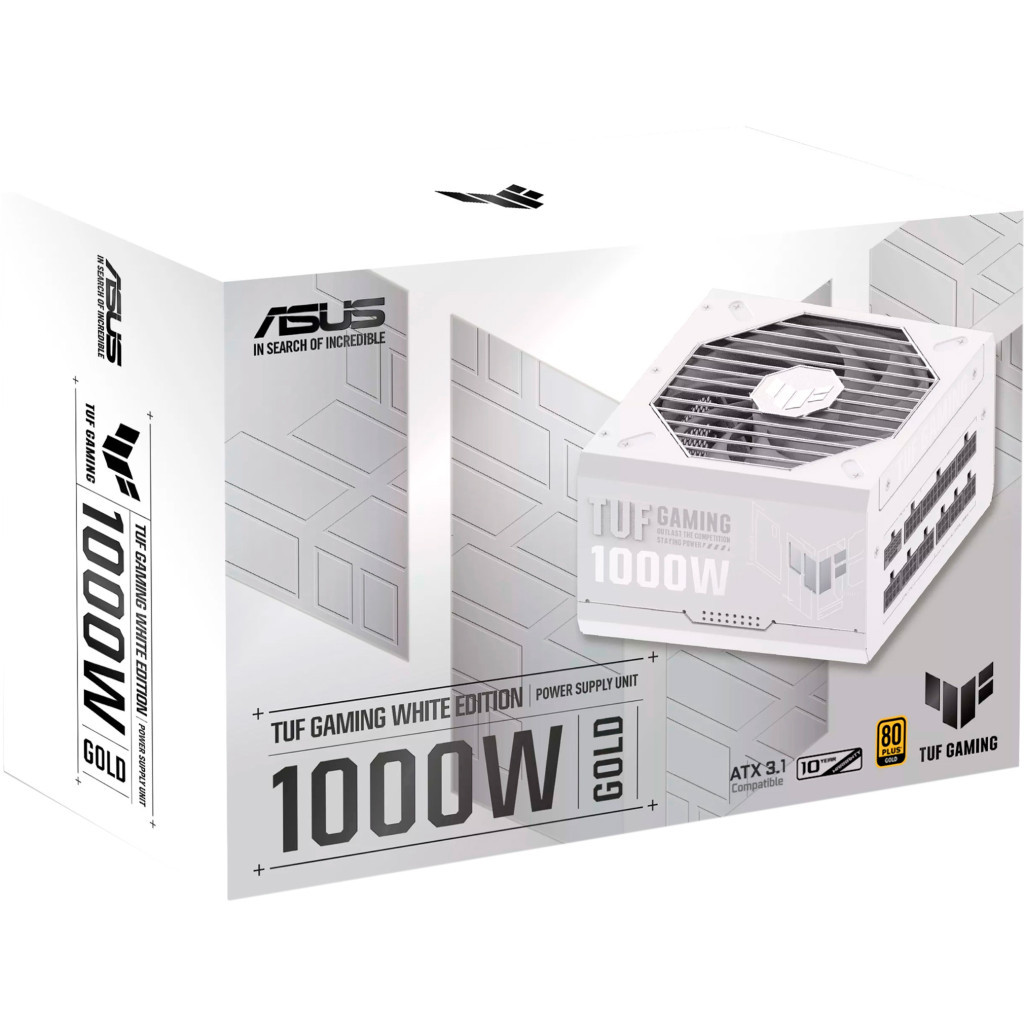 Блок живлення ASUS 1000W TUF-GAMING-1000G-WHITE PCIE5 (90YE00S5-B0NA00) - зображення 12