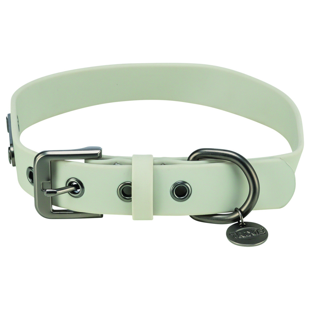 Нашийник для тварин Trixie CityStyle ПВХ XS–S 25–32 см 20 мм світло-сірий (4053032680654) - зображення 1