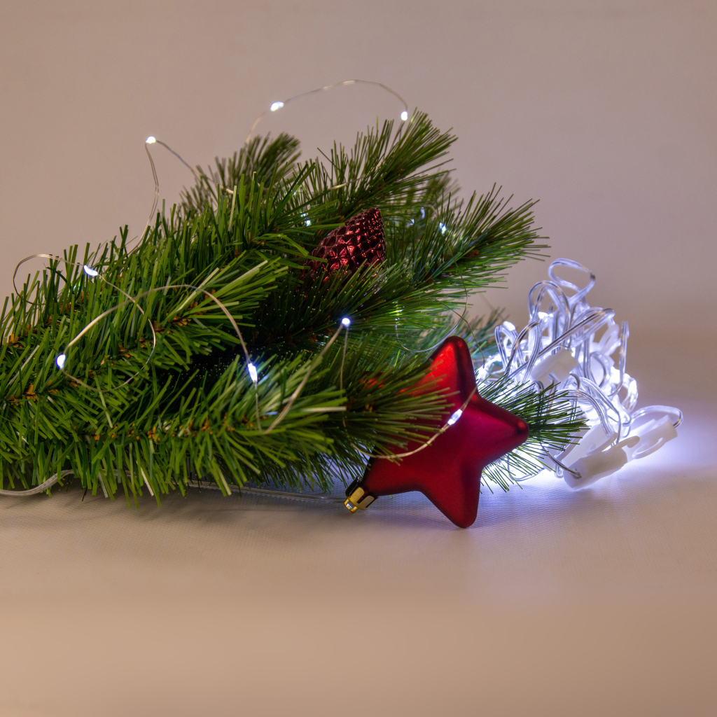 Гірлянда Chomik Штора" 150 LED холодний білий, 3x1,5 м, USB, з пультом, IP20, від мережі (5900779898493) - зображення 3