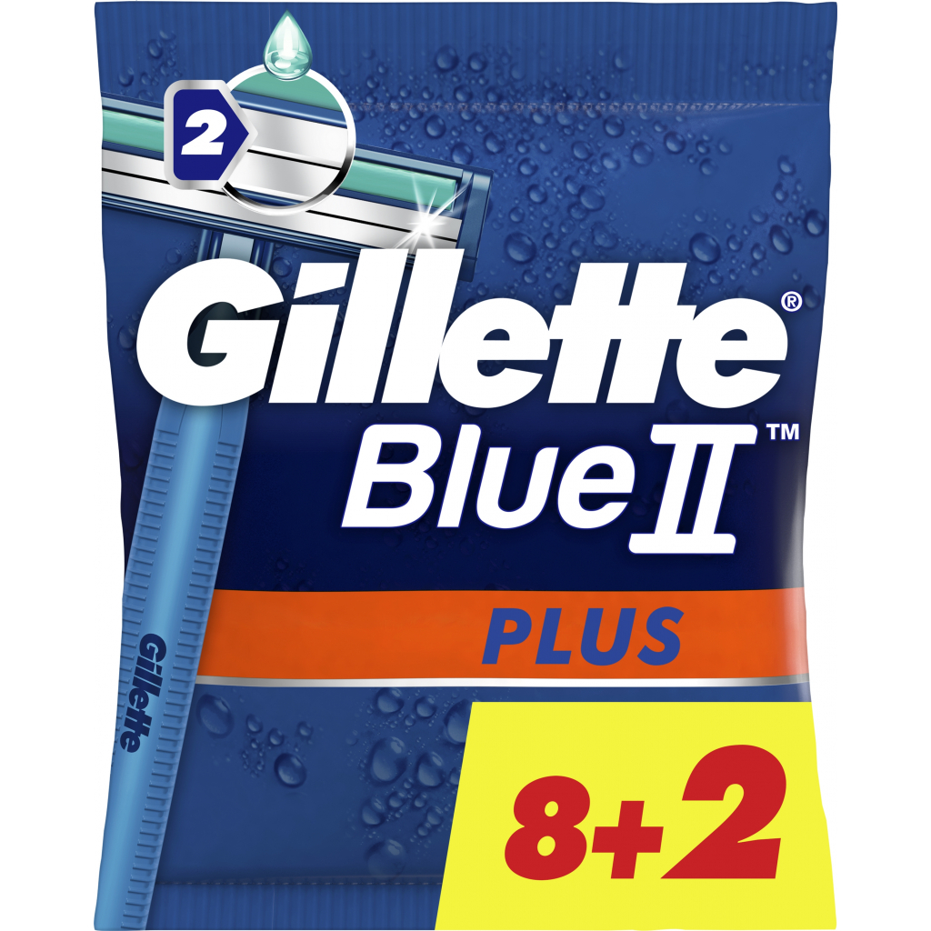 Бритва Gillette Blue 2 Plus одноразові 10 шт. (7702018467600) - зображення 1