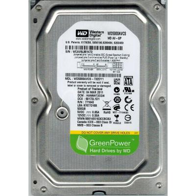 Жорсткий диск 3.5"  500Gb WD (#WD5000AVCS-FR#) - зображення 1