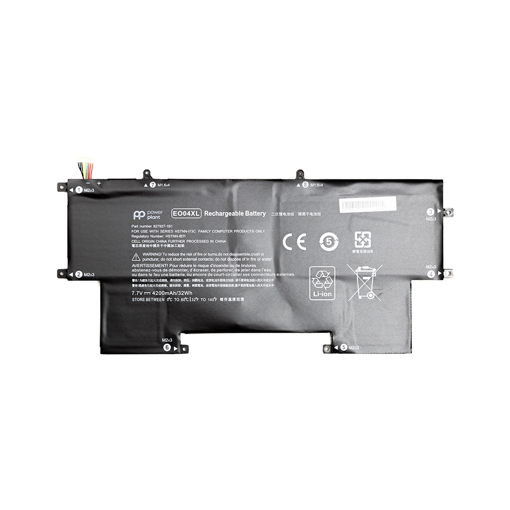 Акумулятор до ноутбука HP EliteBook Folio G1 (EO04XL) 7.7V 4200mAh PowerPlant (NB461684) - зображення 1