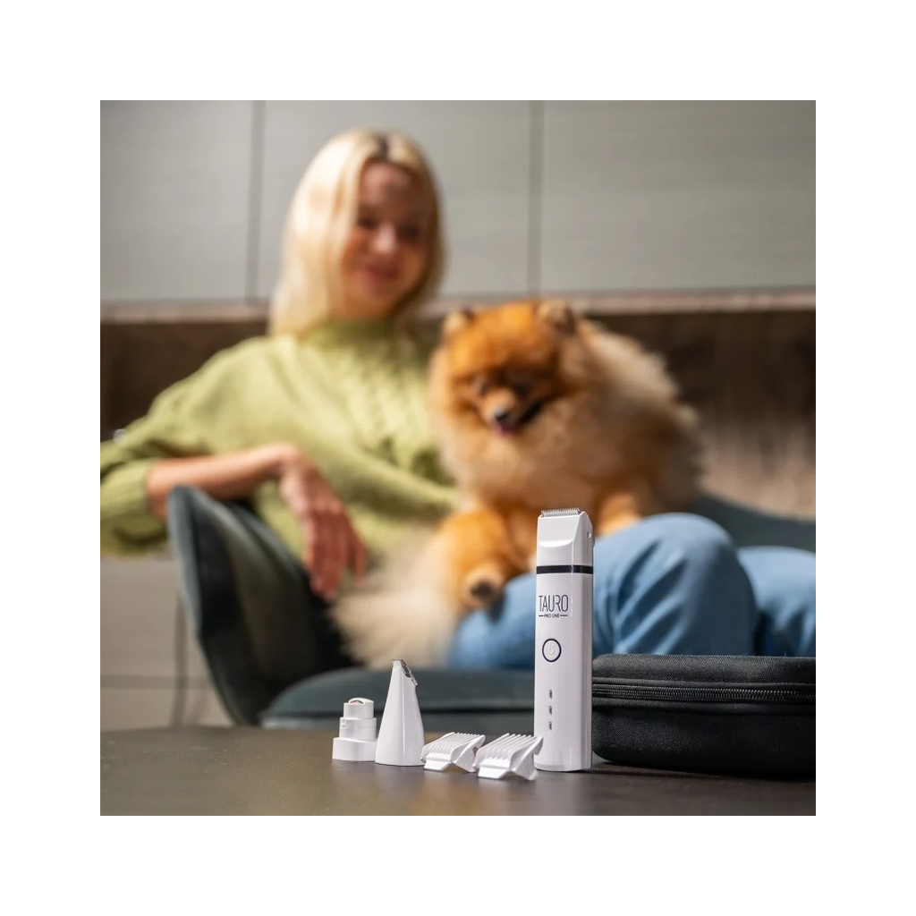 Машинка для стрижки тварин Tauro Pro Line Мультифункціональна та шліфувальна для кігтів з USB-кабелем (TPL70151) - зображення 3