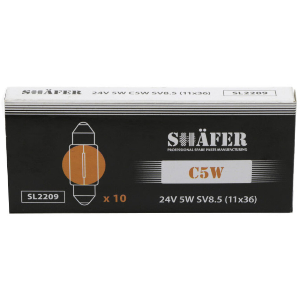 Автолампа SHAFER 24V5WC5WSV8.5 (SL2209) - зображення 2