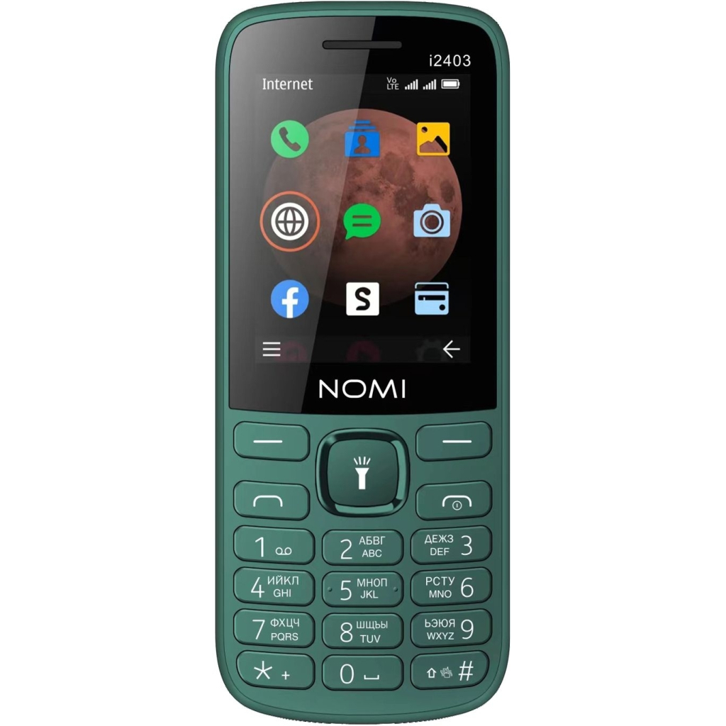 Мобільний телефон Nomi i2403 Dark Green - зображення 1