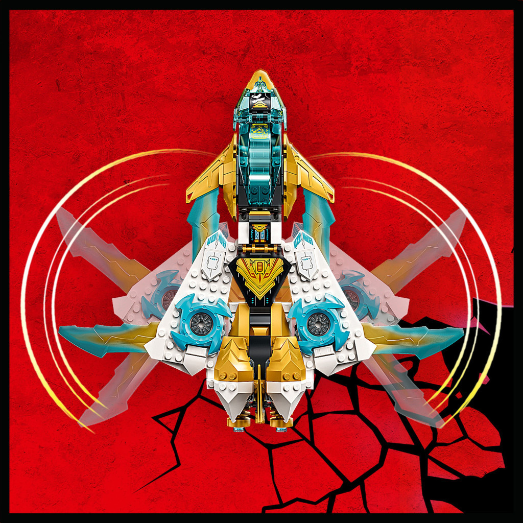 Конструктор LEGO Ninjago Літак Золотого дракона Зейна 258 деталей (71770) - зображення 7